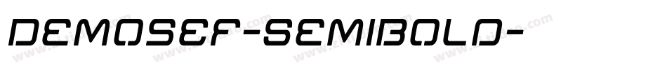 DemosEF-SemiBold字体转换