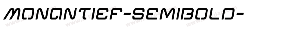 MonantiEF-SemiBold字体转换