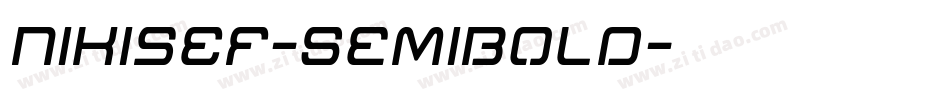 NikisEF-SemiBold字体转换