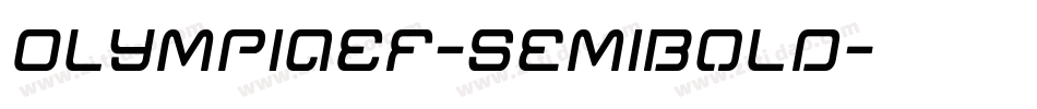 OlympiaEF-SemiBold字体转换