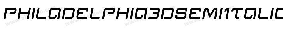 Philadelphia3DSemiItalic-PBLB字体转换