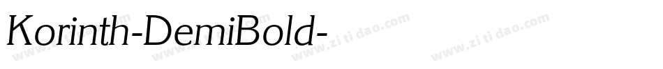 Korinth-DemiBold字体转换