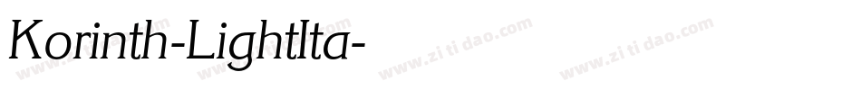 Korinth-LightIta字体转换