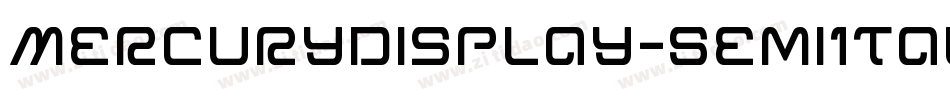 MercuryDisplay-SemiItalic字体转换