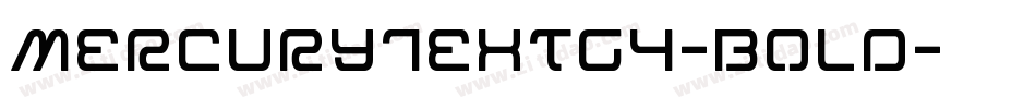 MercuryTextG4-Bold字体转换