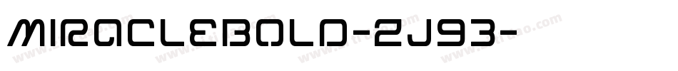 MiracleBold-Zj93字体转换