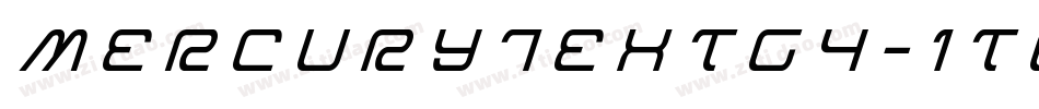 MercuryTextG4-Italic字体转换