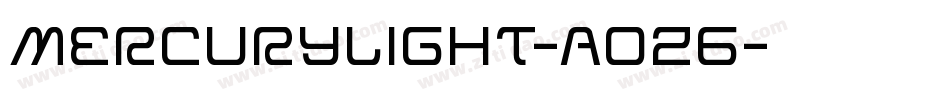 MercuryLight-AOZ6字体转换