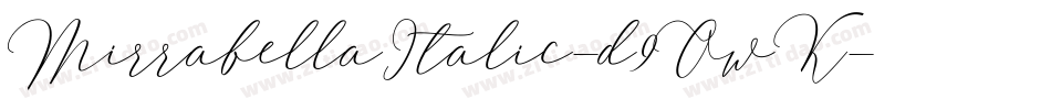 MirrabellaItalic-d9OwK字体转换