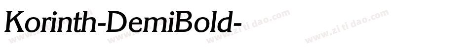 Korinth-DemiBold字体转换