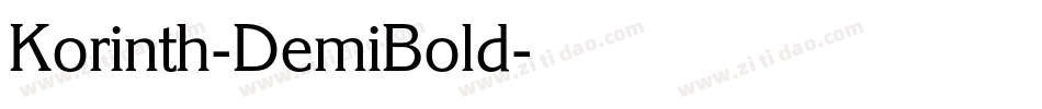 Korinth-DemiBold字体转换
