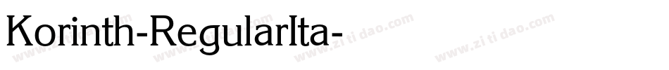 Korinth-RegularIta字体转换