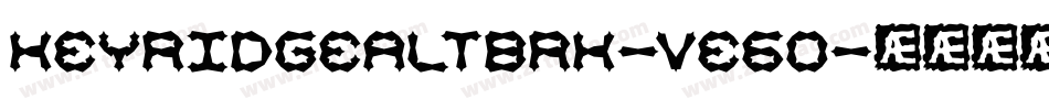 KeyRidgeAltBrk-Ve60字体转换