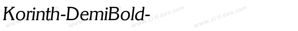 Korinth-DemiBold字体转换