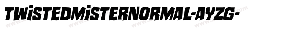 TwistedMisterNormal-aYzg字体转换