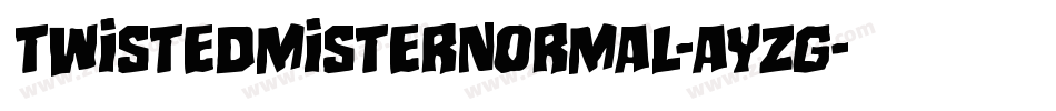 TwistedMisterNormal-aYzg字体转换