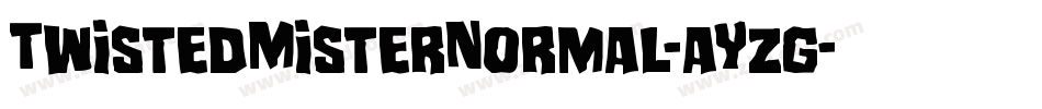 TwistedMisterNormal-aYzg字体转换
