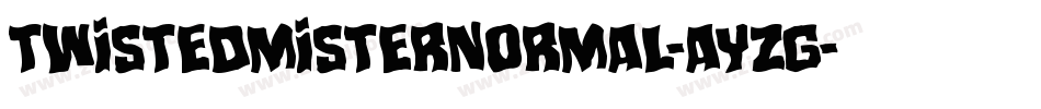 TwistedMisterNormal-aYzg字体转换