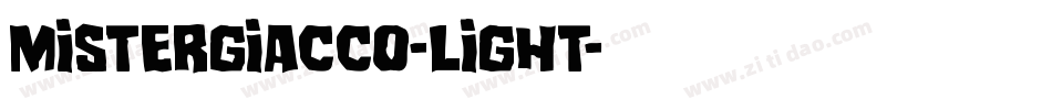 MisterGiacco-Light字体转换