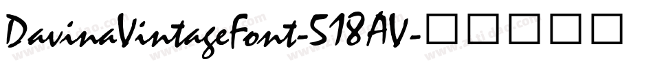 DavinaVintageFont-518AV字体转换