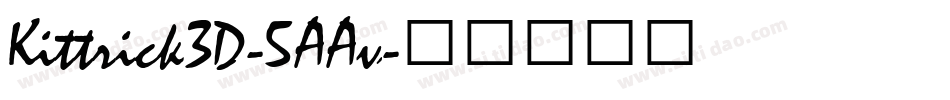 Kittrick3D-5AAv字体转换