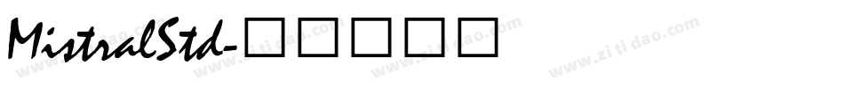 MistralStd字体转换