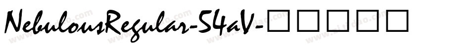NebulousRegular-54aV字体转换