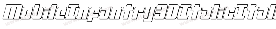 MobileInfantry3DItalicItalic-nPng字体转换 MobileInfantry3DItalicItalic-nPng字体转换