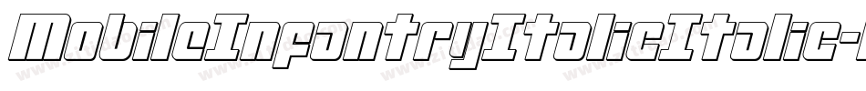 MobileInfantryItalicItalic-MoOJ字体转换 MobileInfantryItalicItalic-MoOJ字体转换