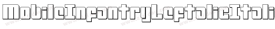 MobileInfantryLeftalicItalic-KXOy字体转换