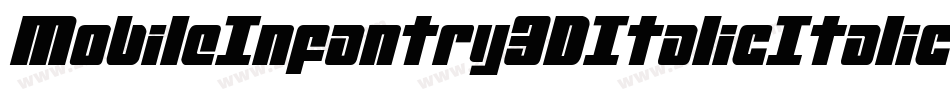 MobileInfantry3DItalicItalic-nPng字体转换 MobileInfantry3DItalicItalic-nPng字体转换