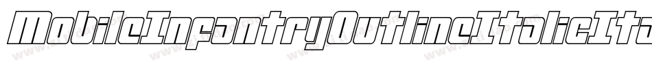 MobileInfantryOutlineItalicItalic-vWZE字体转换