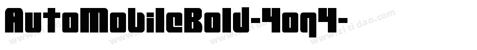 AutoMobileBold-4oq4字体转换