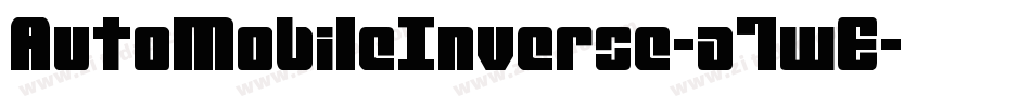 AutoMobileInverse-a7wE字体转换