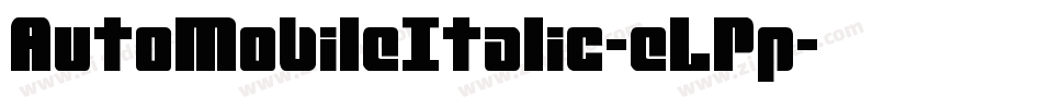 AutoMobileItalic-eLPp字体转换
