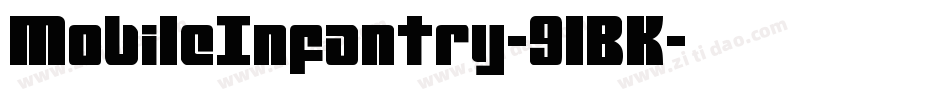 MobileInfantry-9lBK字体转换