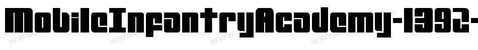 MobileInfantryAcademy-1392字体转换 MobileInfantryAcademy-1392字体转换