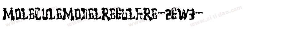 MoleculeModelRegularE-2gW3字体转换