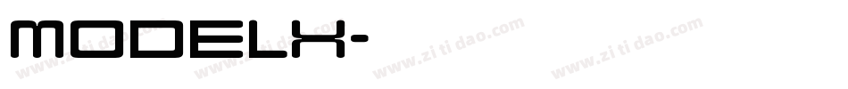 modelX字体转换