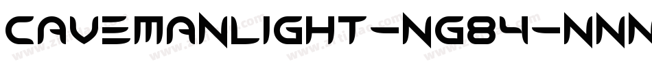 CavemanLight-nG84字体转换