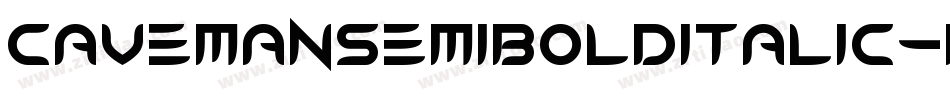 CavemanSemiboldItalic-BPRn字体转换