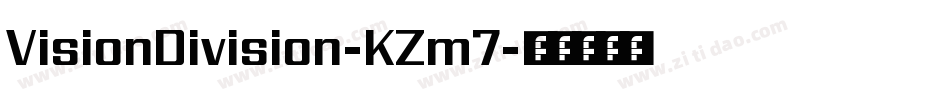 VisionDivision-KZm7字体转换