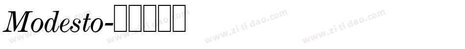 Modesto字体转换