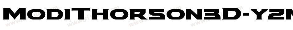 ModiThorson3D-yzm3字体转换
