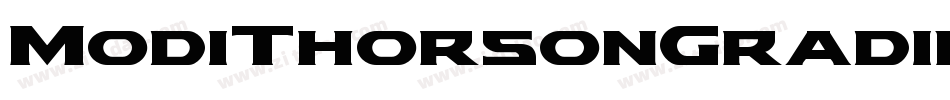 ModiThorsonGradient-5Zma字体转换