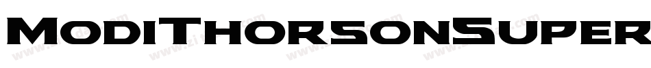 ModiThorsonSuperItalic-r6dA字体转换