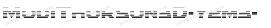 ModiThorson3D-yzm3字体转换