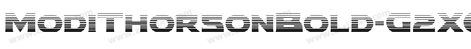 ModiThorsonBold-G2XO字体转换