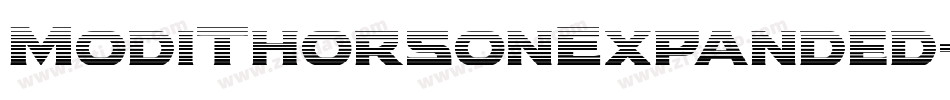 ModiThorsonExpanded-R4d3字体转换