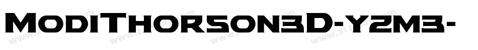 ModiThorson3D-yzm3字体转换